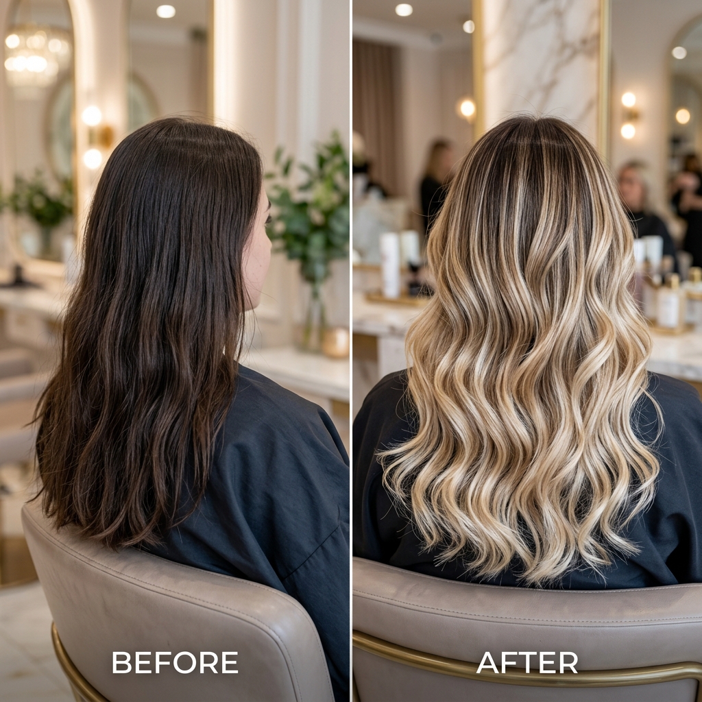 Farbverwandlung: Balayage